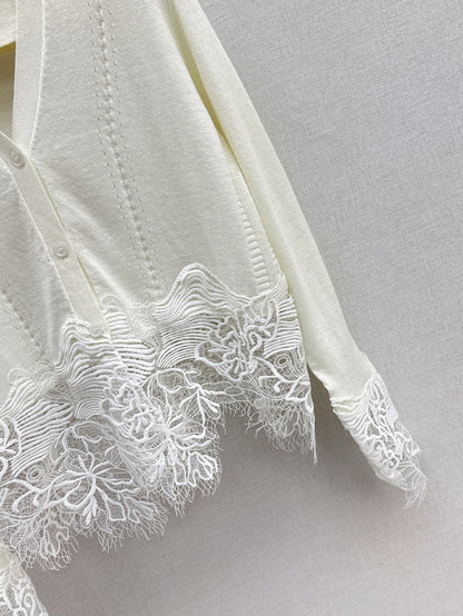 Es 25fw lace cardigan