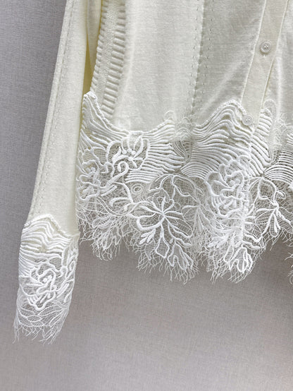Es 25fw lace cardigan