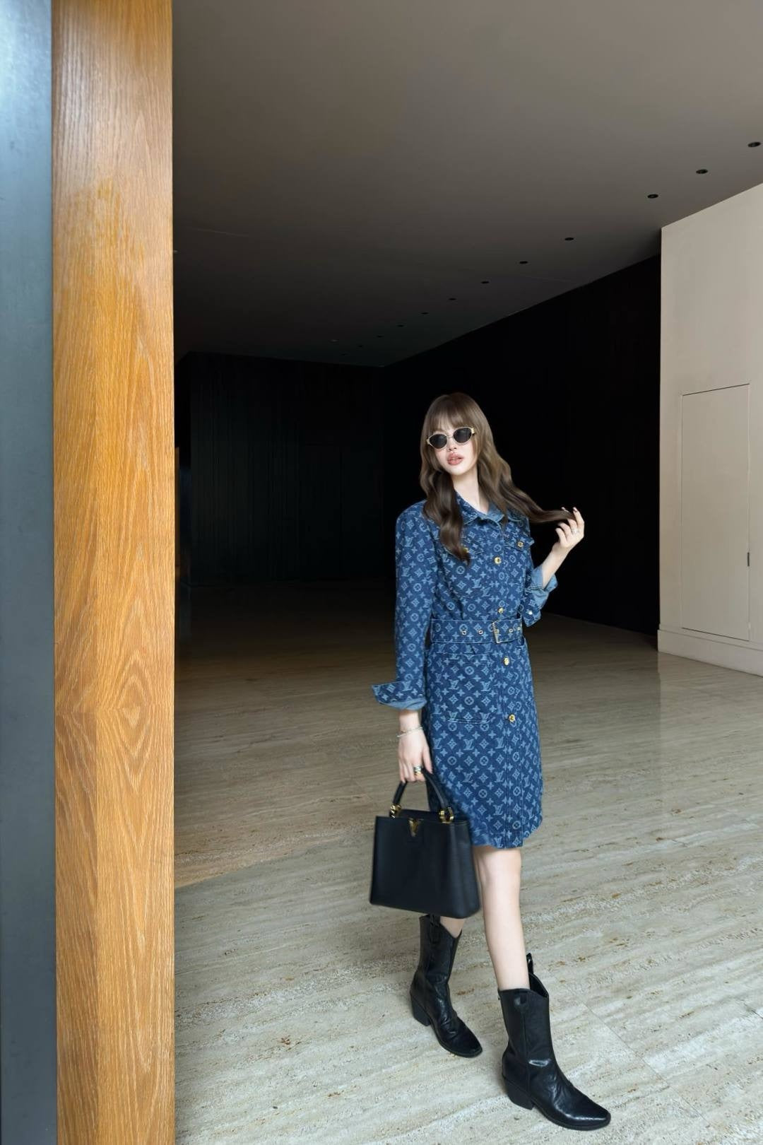 Louis 25fw jacquard dress