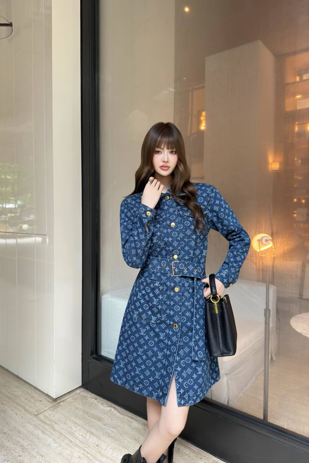 Louis 25fw jacquard dress