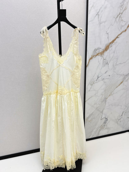 Zimm 25ss embroidered dress