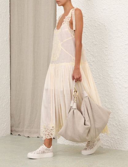 Zimm 25ss embroidered dress