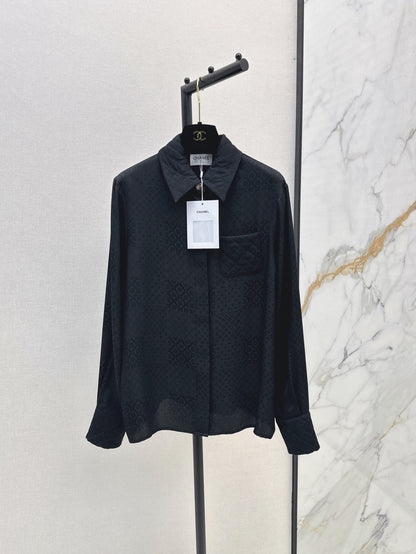 Louis 25fw jacquard silk shirt