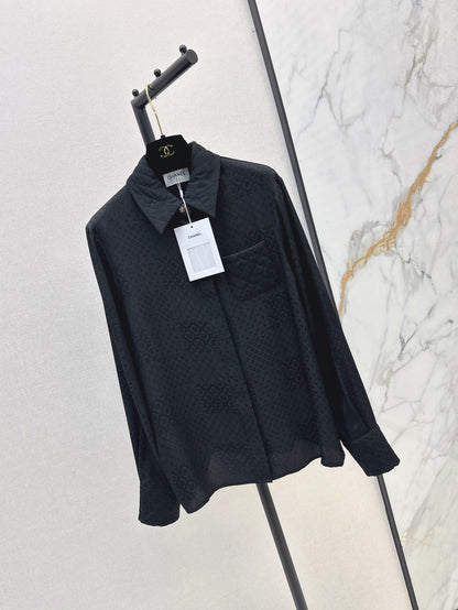 Louis 25fw jacquard silk shirt