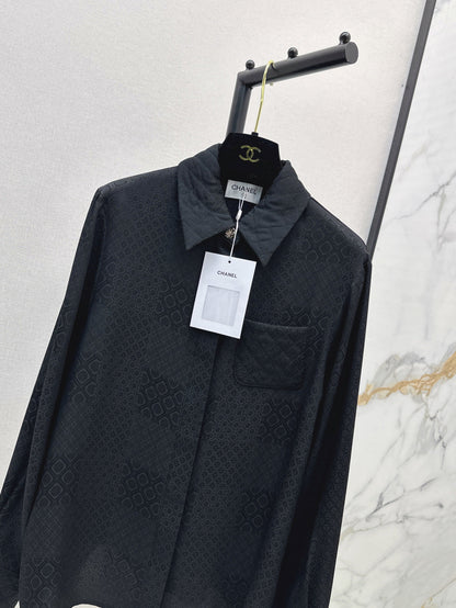 Louis 25fw jacquard silk shirt