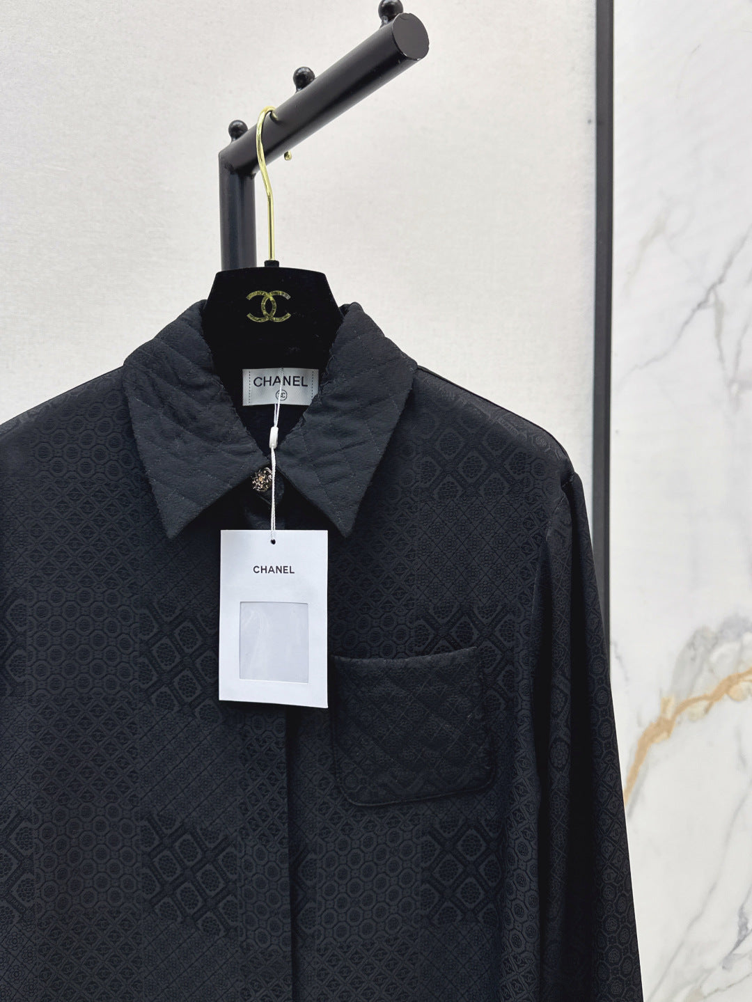 Louis 25fw jacquard silk shirt