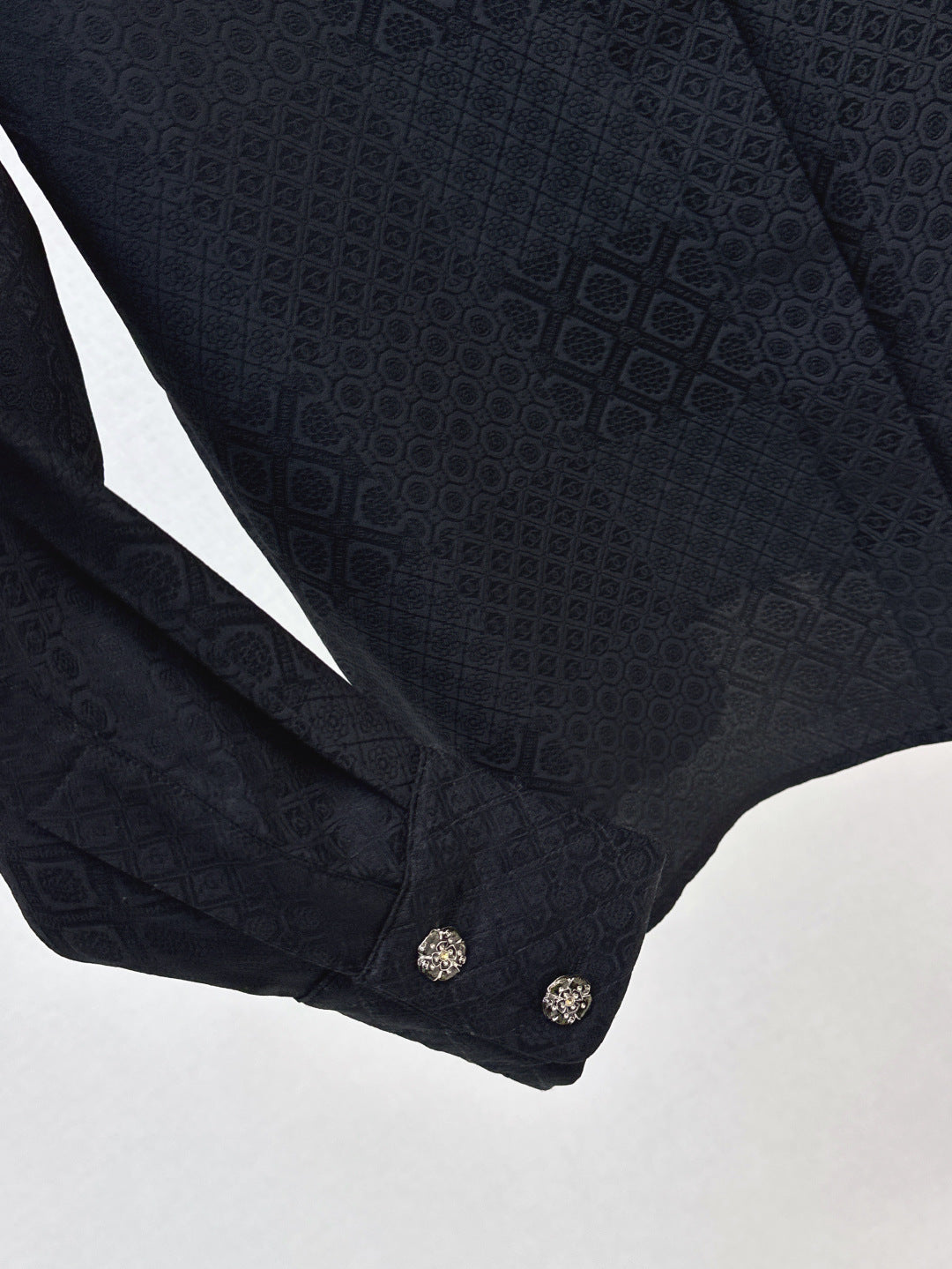 Louis 25fw jacquard silk shirt