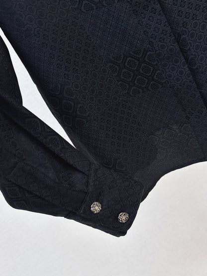 Louis 25fw jacquard silk shirt