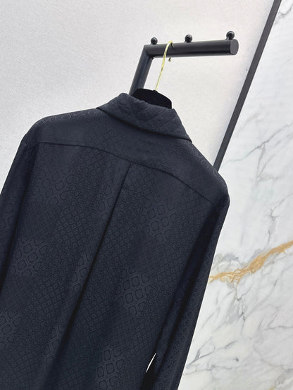 Louis 25fw jacquard silk shirt