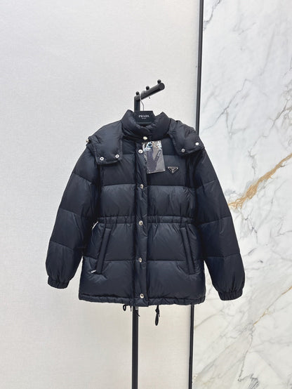 Pra 25fw removable sleeves down jacket