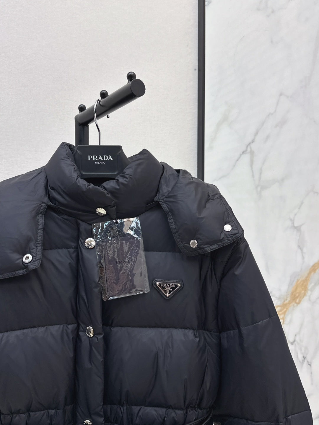 Pra 25fw removable sleeves down jacket