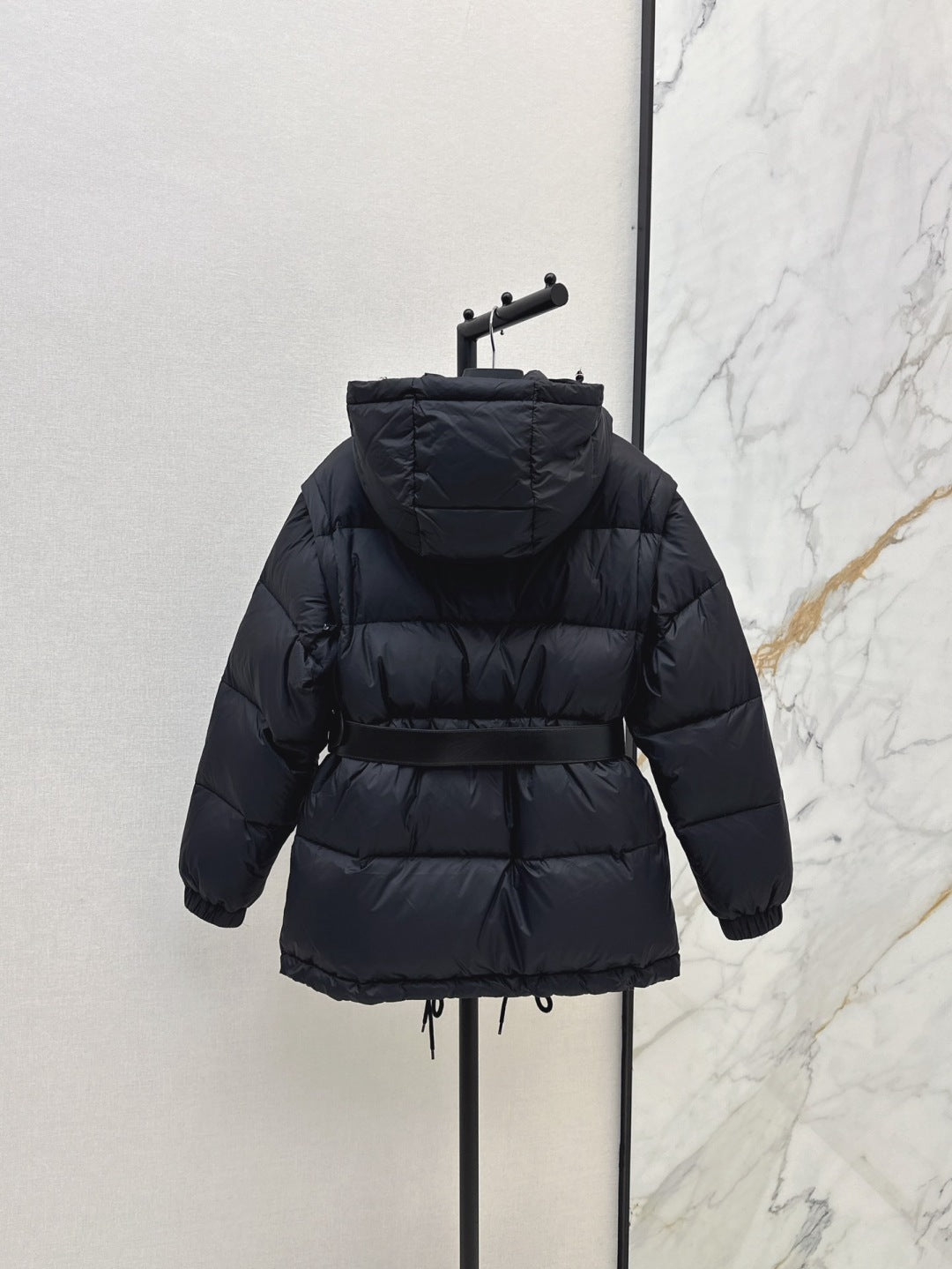 Pra 25fw removable sleeves down jacket