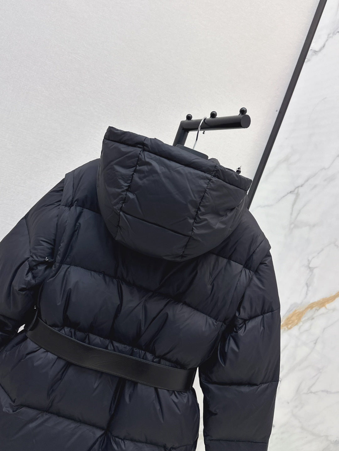 Pra 25fw removable sleeves down jacket