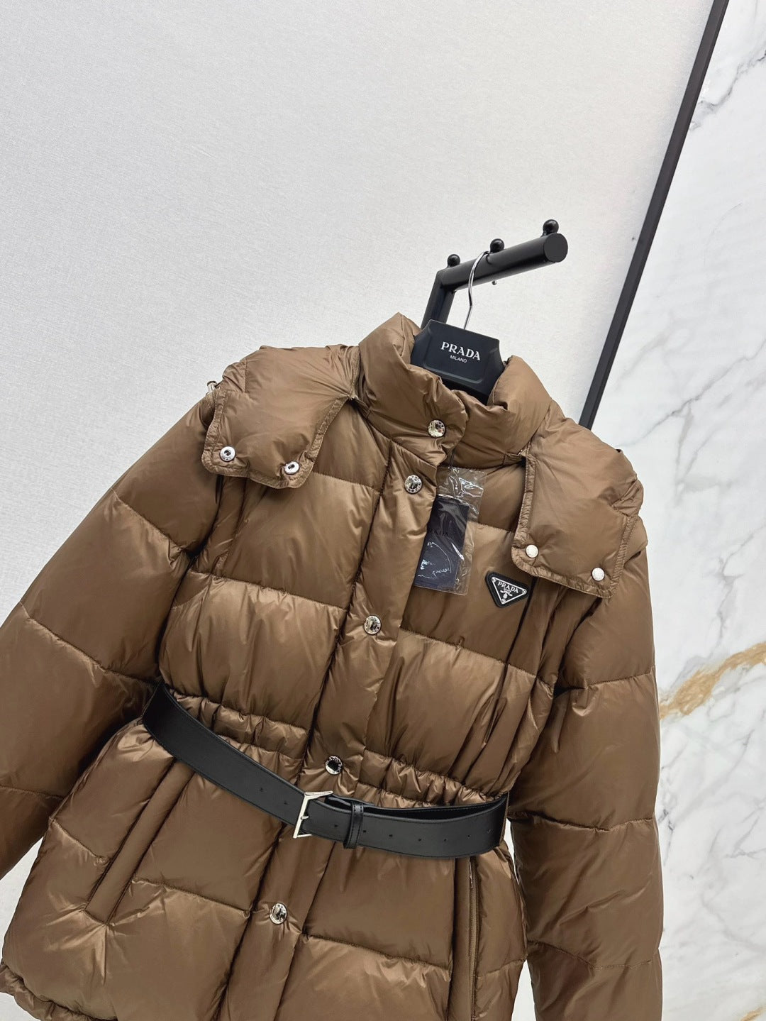 Pra 25fw removable sleeves down jacket