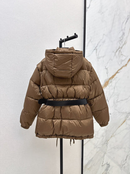 Pra 25fw removable sleeves down jacket