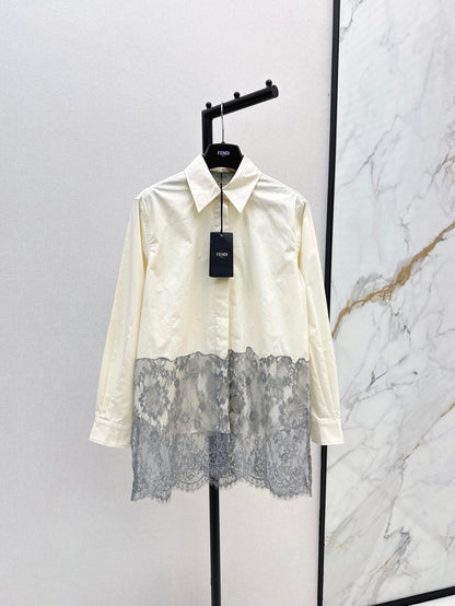 Fend 25fw lace shirt