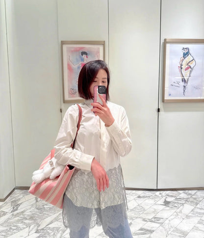 Fend 25fw lace shirt