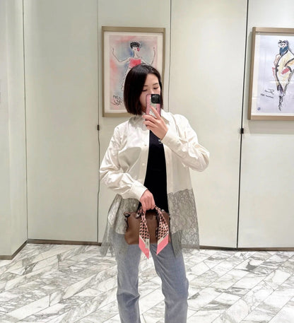 Fend 25fw lace shirt