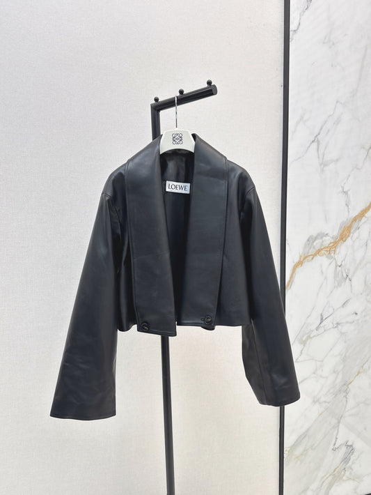 Loe 25fw leather jacket