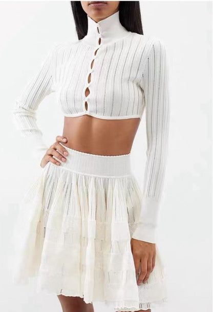 Ala 25fw knitted skirt