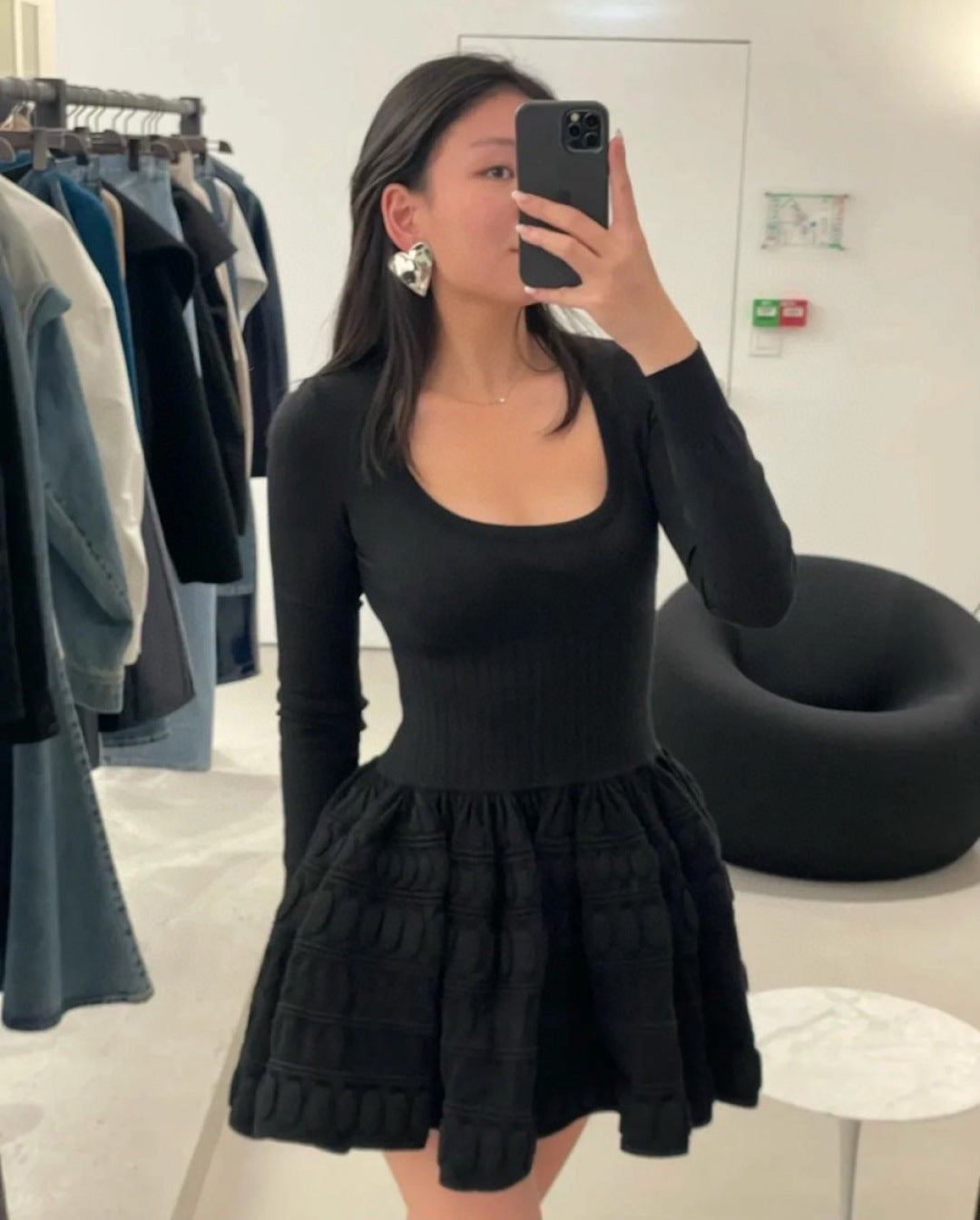 Ala 25fw wool dress