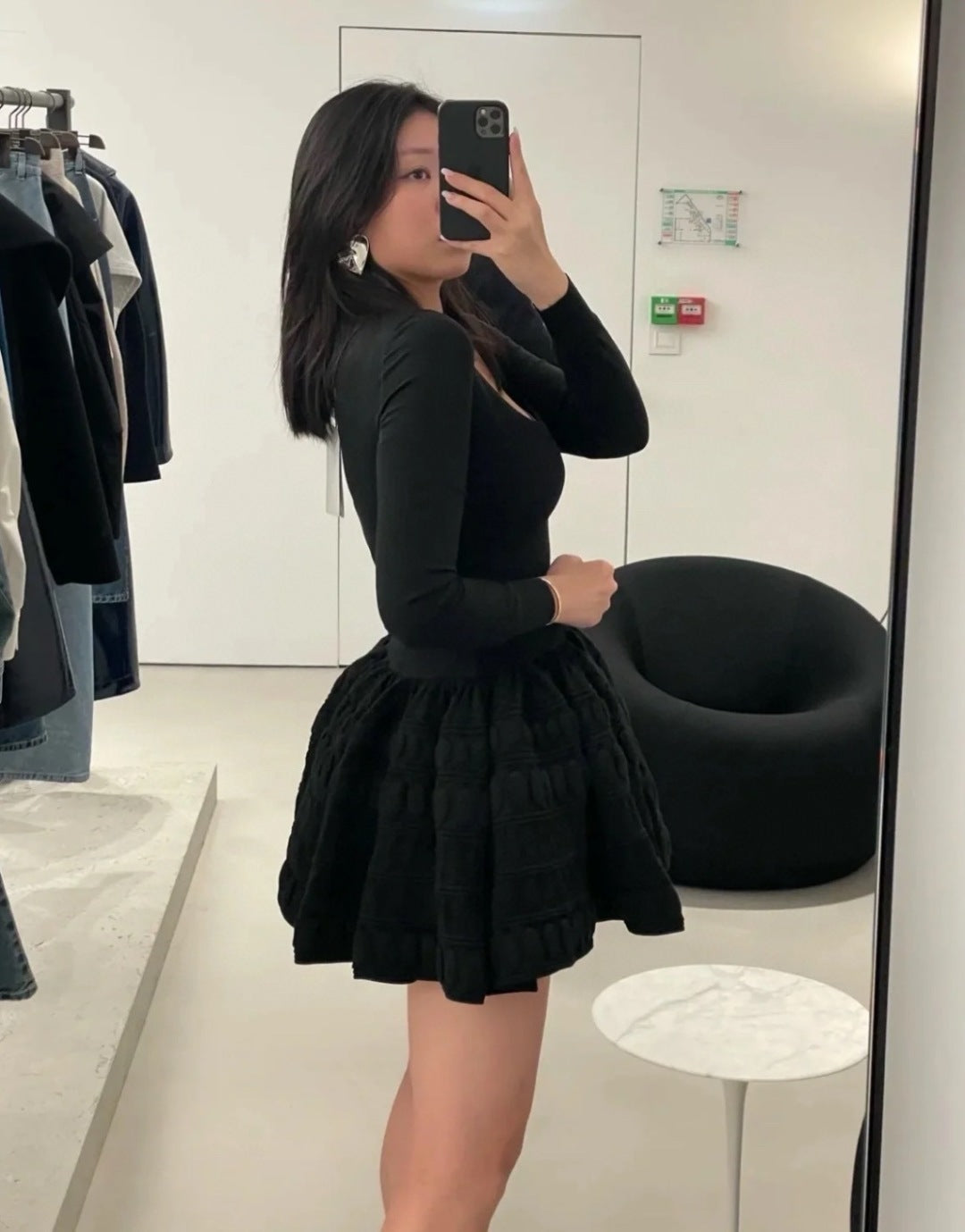 Ala 25fw wool dress