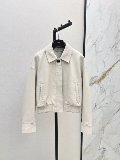 Pra 25fw leather jacket