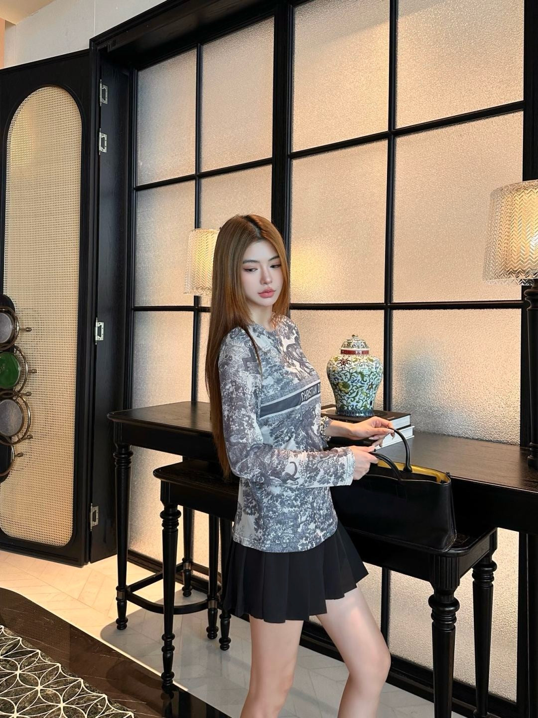 CD 25fw printed shirt