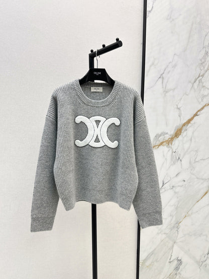 Celi 25fw embroidered sweater