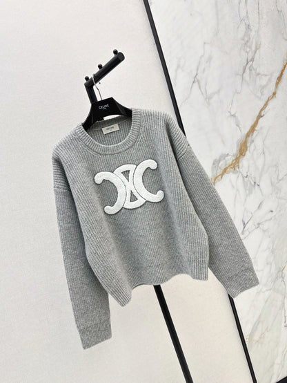 Celi 25fw embroidered sweater