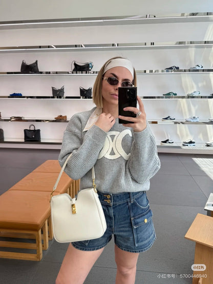 Celi 25fw embroidered sweater