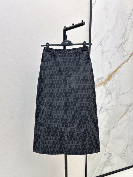 Fend 25fw jacquard skirt