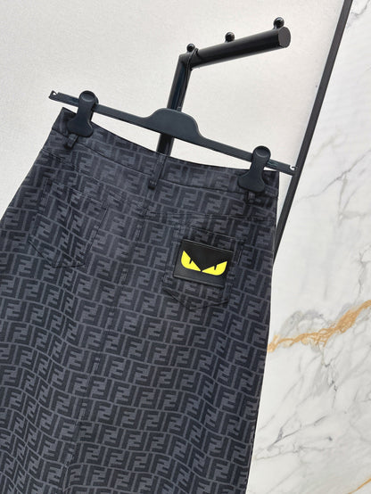 Fend 25fw jacquard skirt