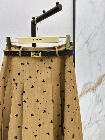 Miu 25fw jacquard skirt