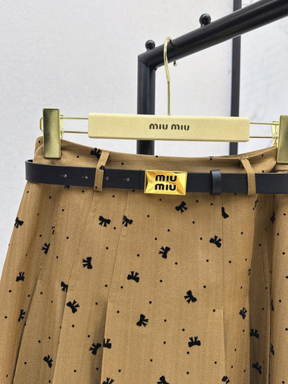 Miu 25fw jacquard skirt