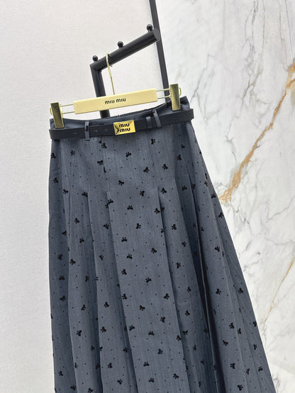 Miu 25fw jacquard skirt