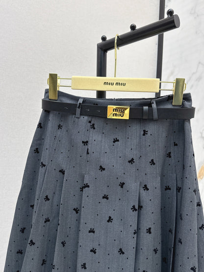 Miu 25fw jacquard skirt