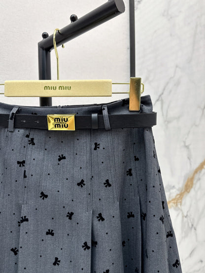 Miu 25fw jacquard skirt