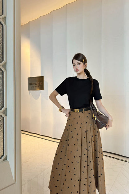 Miu 25fw jacquard skirt