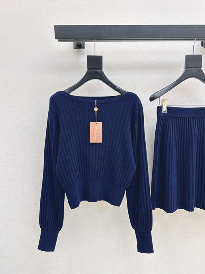 Loro 25fw cashmere knitted suit