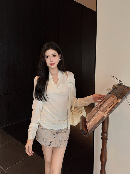 Miu 25fw knitted set