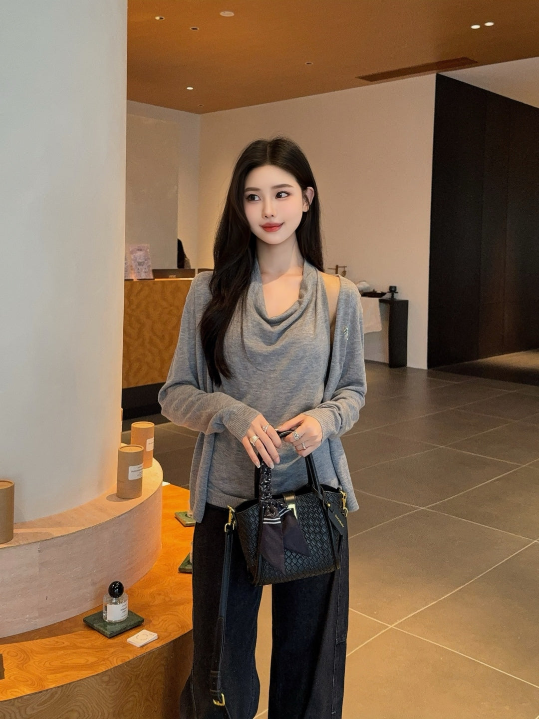 Miu 25fw knitted set