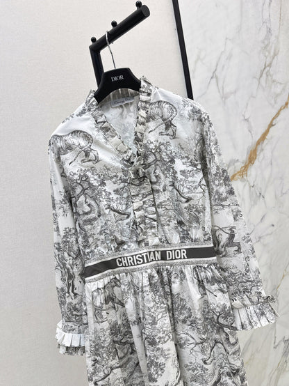 CD 25fw ruffle dress