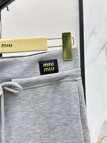 Miu 25fw drawstring pants