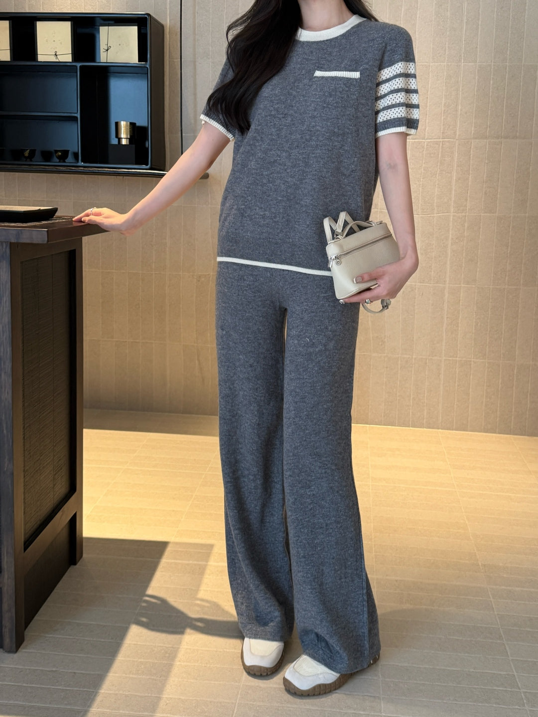 Thom 25fw knitted suit