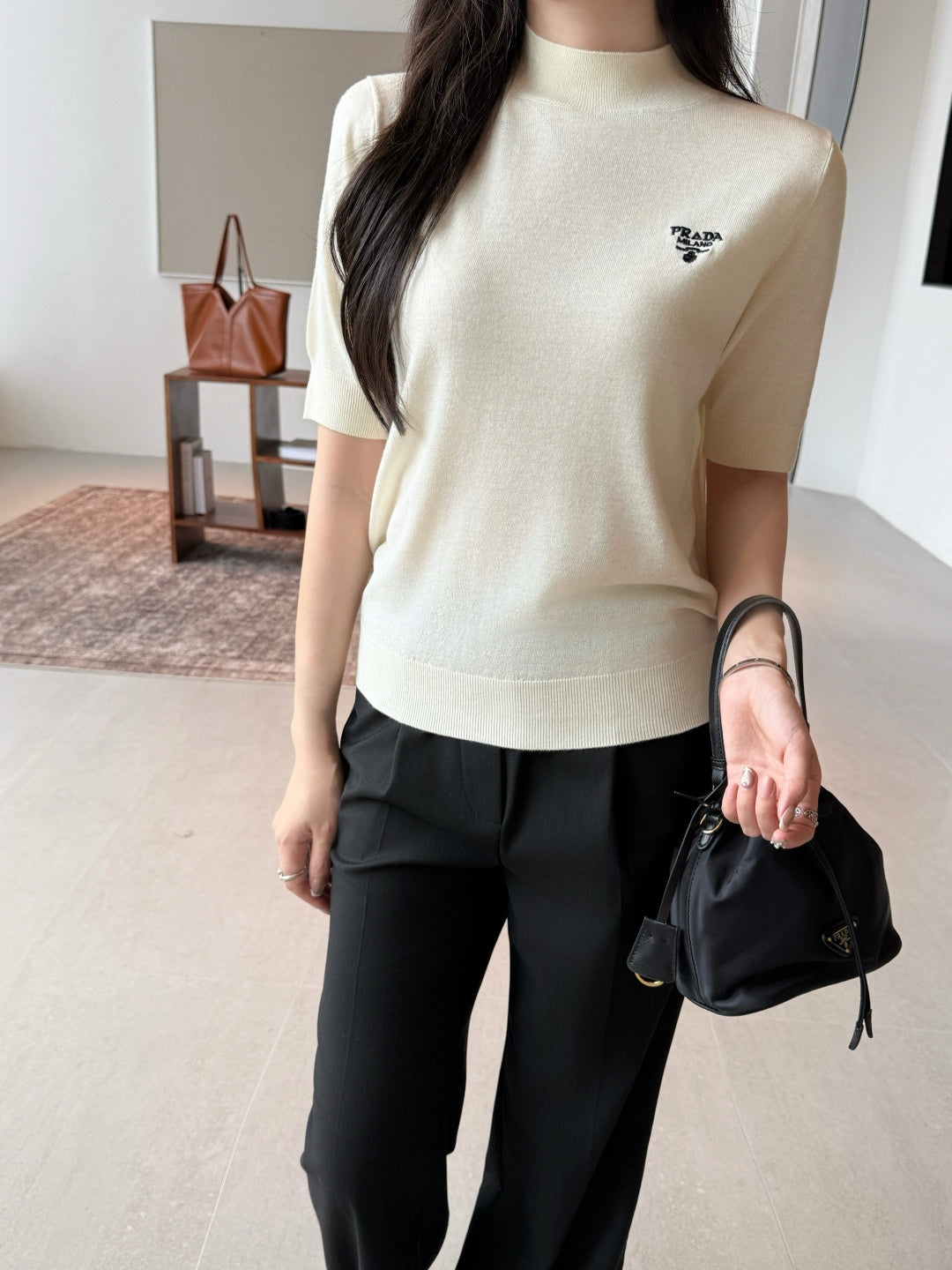 Pra 25fw knitted t-shirt