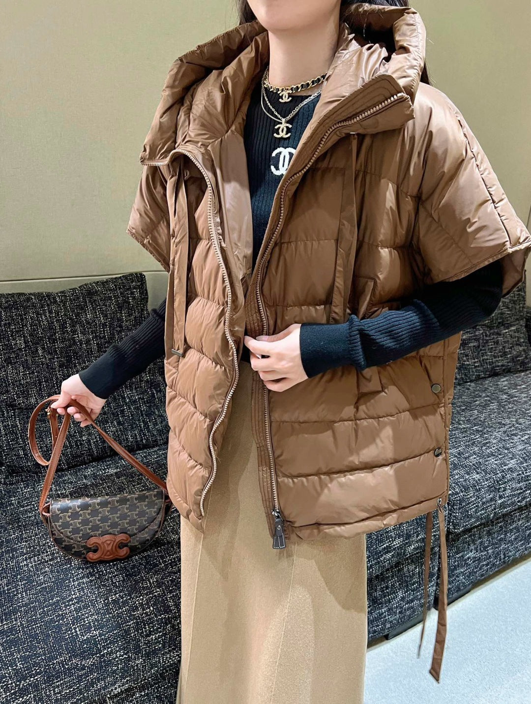 Max 25fw sleeveless down jacket