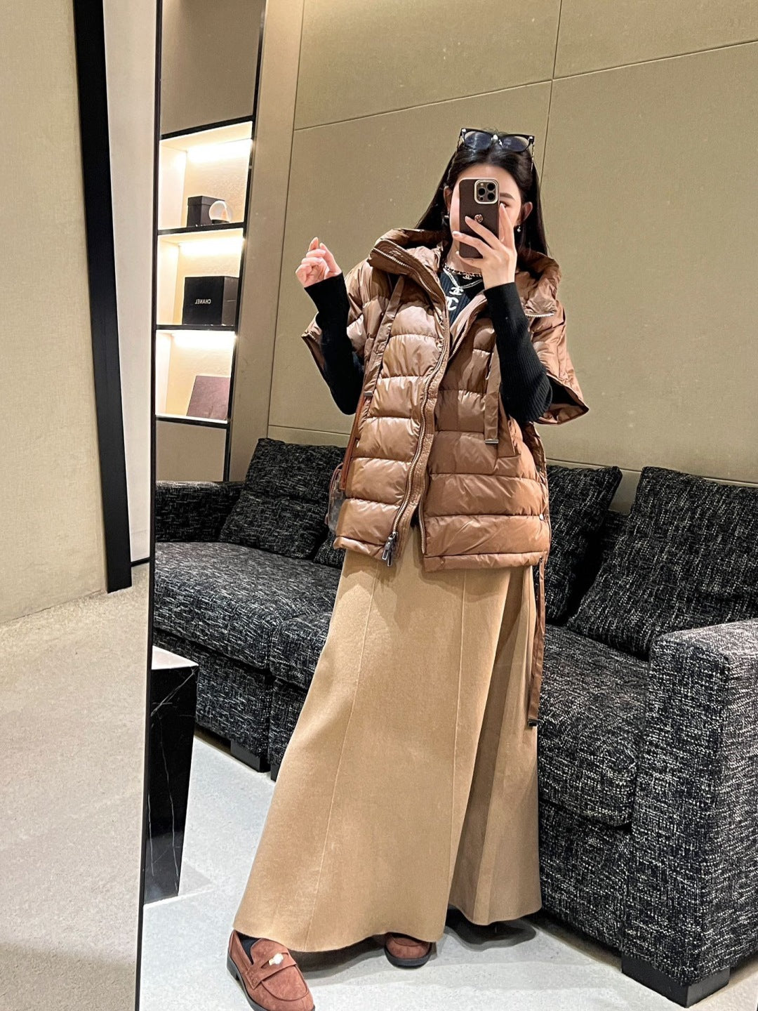 Max 25fw sleeveless down jacket