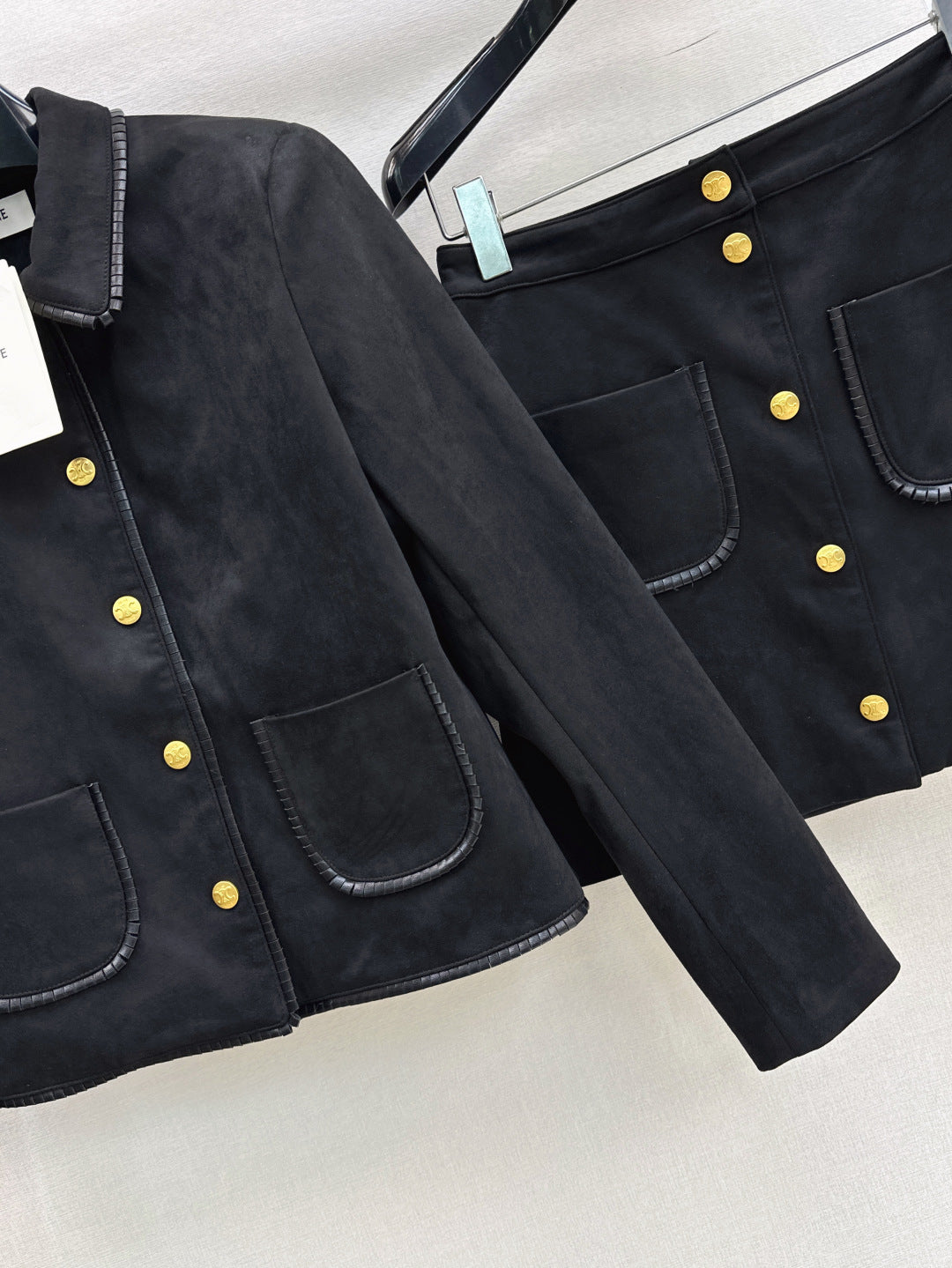 Celi 25fw suede suit