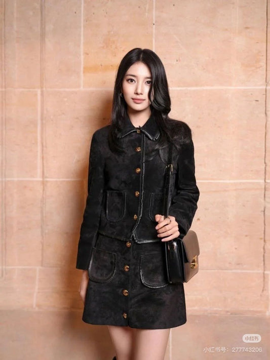 Celi 25fw suede suit